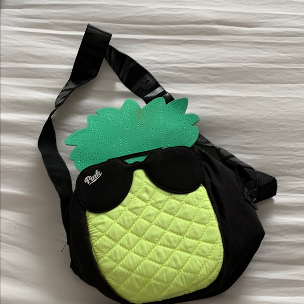 Pineapple face PINK satchel bag